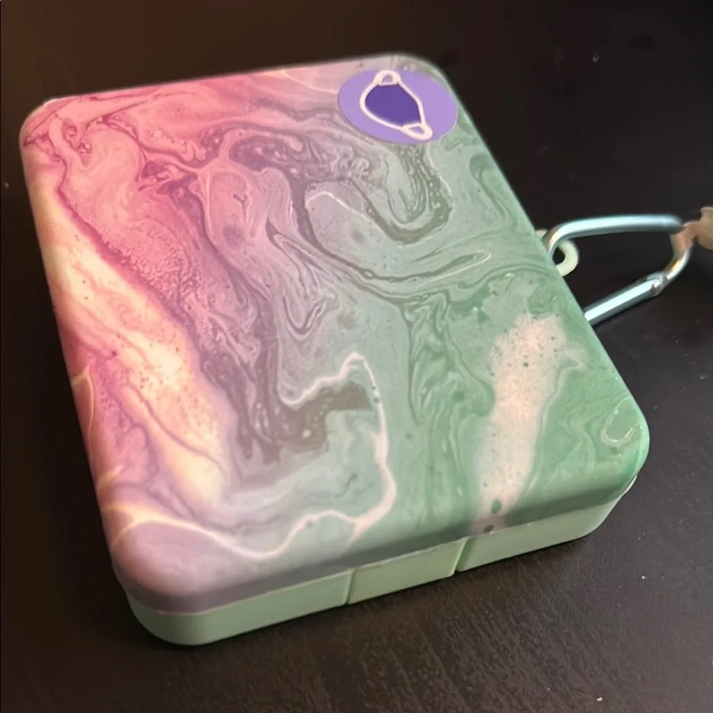 Pink & Blue Tie Dye Mask Case